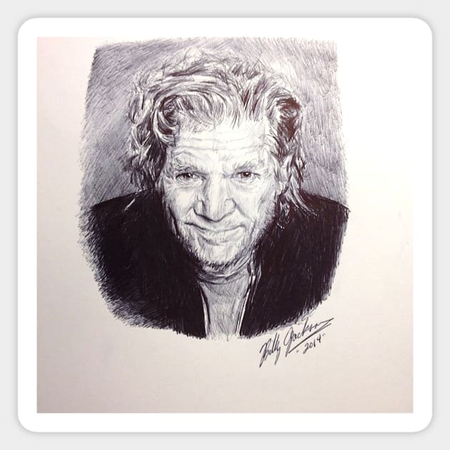 Jeff Bridges Sticker by billyhjackson86